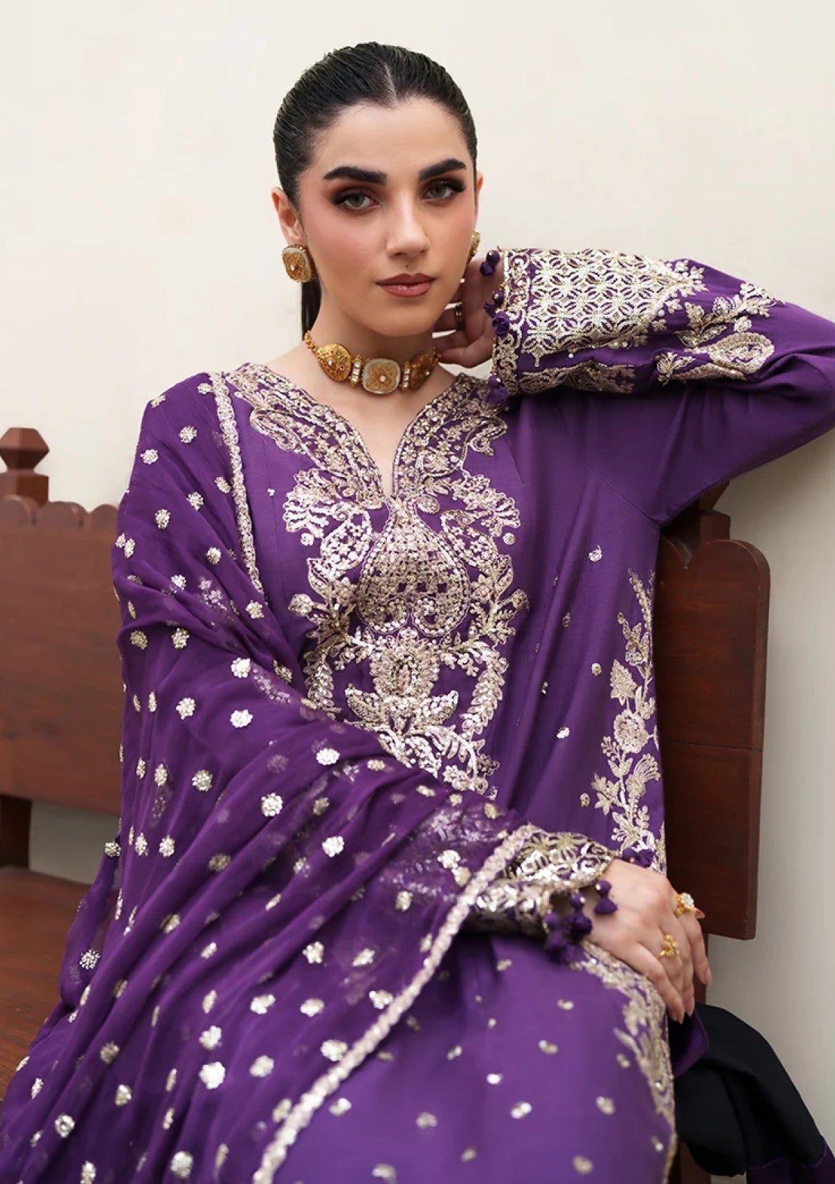 Formals - Roheenaz - Mah-e-Noor Silk 26 - RUNES#106 - Rukhsar photo 3