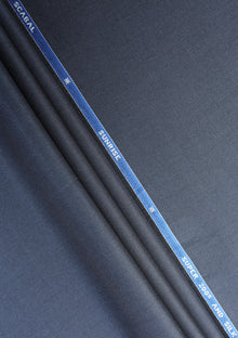 Scabal Super 200's Wool & Silk With Diamond 200 GR - Navy Blue image 1