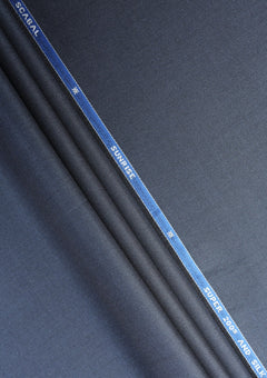 Scabal Super 200's Wool & Silk With Diamond 200 GR - Navy Blue image 1