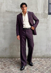 Drapers Montecarlo Wool Fabric - D Purple photo 1
