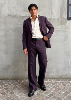 Drapers Montecarlo Wool Fabric - D Purple photo 1
