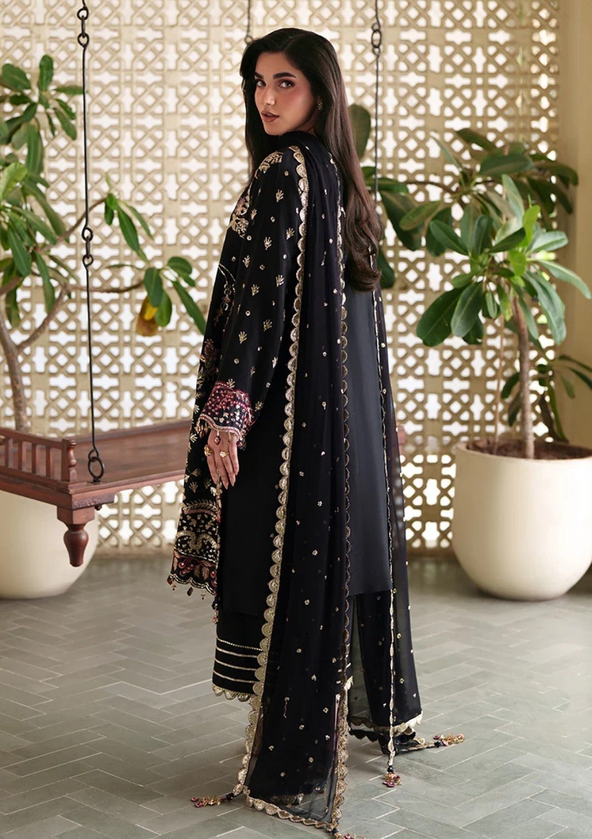 Formals - Roheenaz - Mah-e-Noor Silk 26 - RUNES#107 - Chandni photo 2