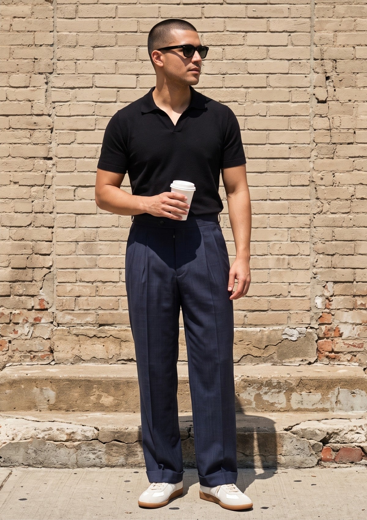 Drapers Vitale Light Panama Wool Fabric - N Blue photo 1