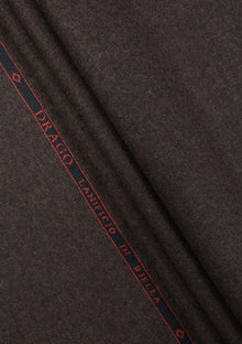 Drago Rugby Flannel Super 130's Wool Fabric - D Brown photo 1