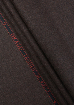 Drago Rugby Flannel Super 130's Wool Fabric - D Brown photo 1
