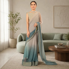 IASC 02 Digital Printed Chiffon Saree Set