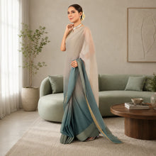 IASC 02 Digital Printed Chiffon Saree Set