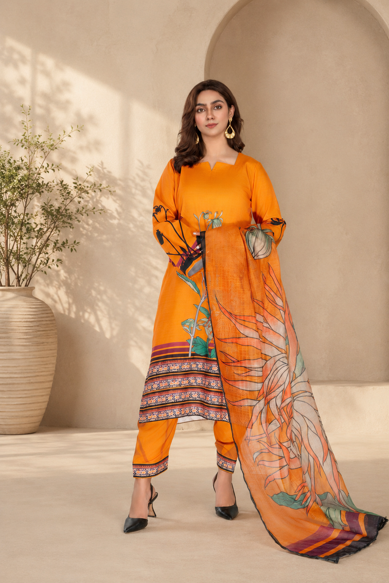 Coria Summer IALC-UF-25 Unstitched Lawn Suit