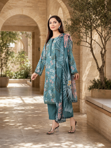 IAWC 01 Unstitched 3-Piece Satin Silk Suit