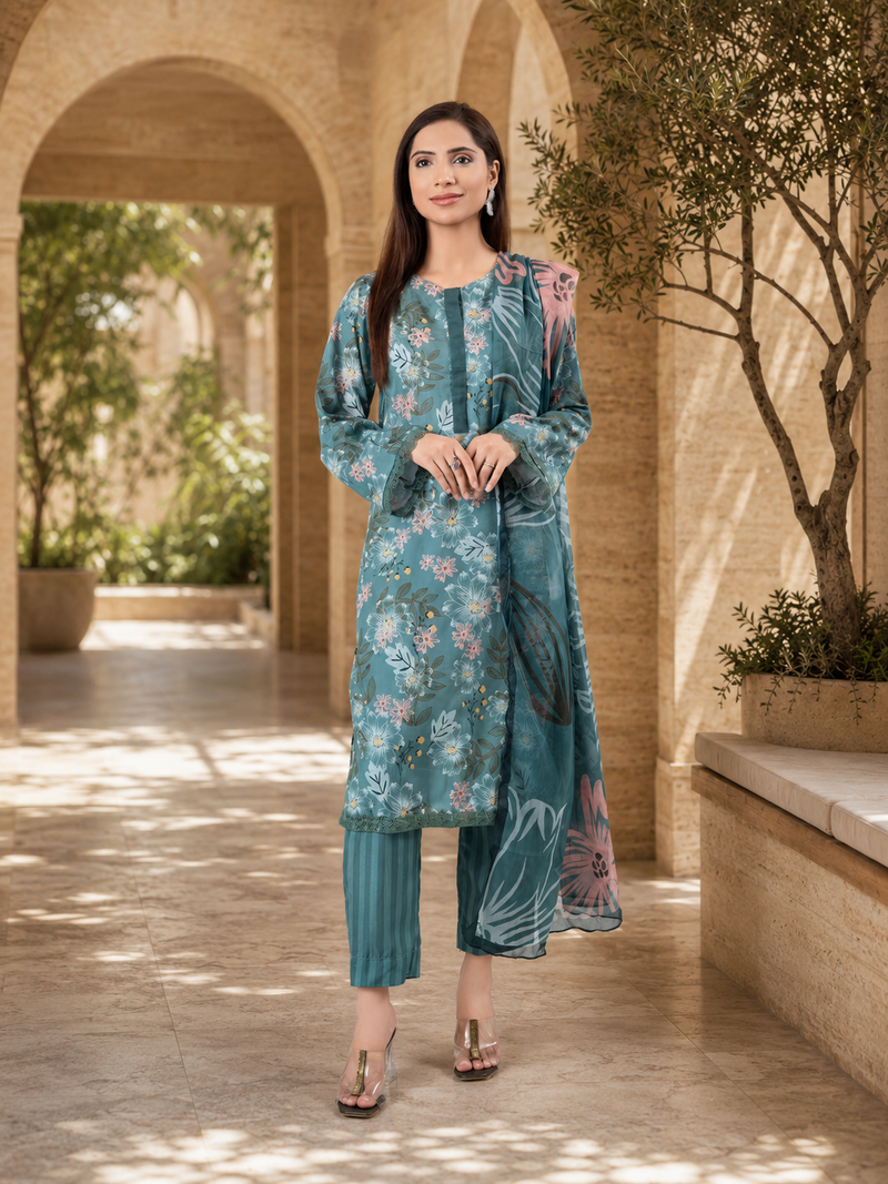 IAWC 01 Ready-to-Wear 3-Piece Satin Silk Suit