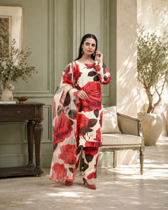 IAVD 07 Unstitched 3-Piece Raw Silk Suit
