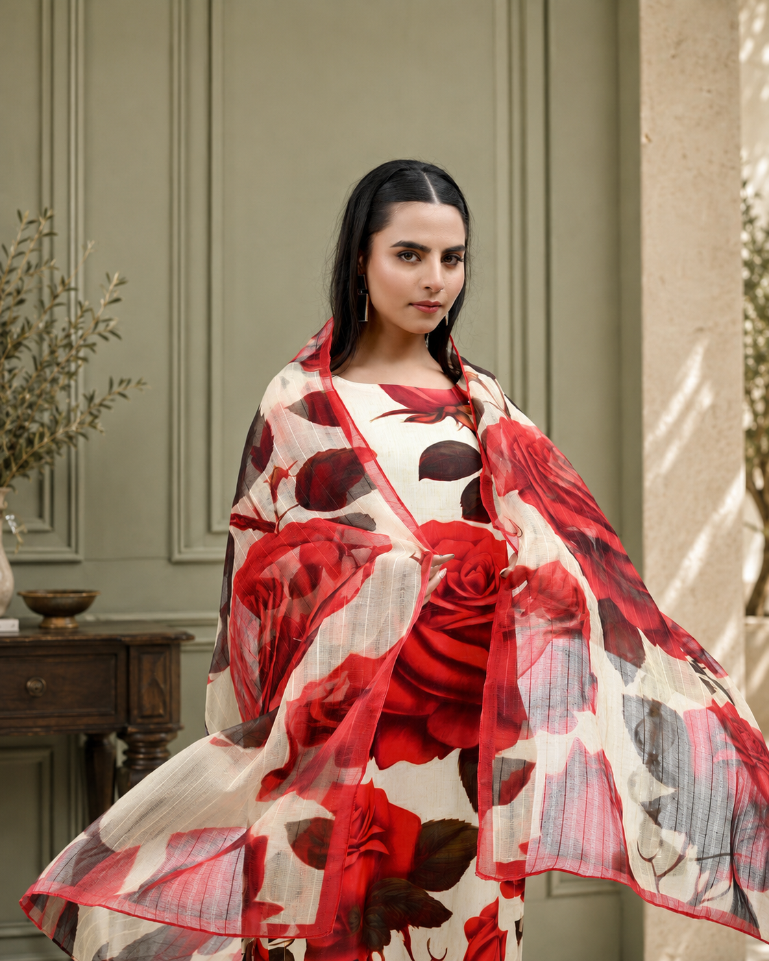 IAVD 07 Unstitched 3-Piece Raw Silk Suit