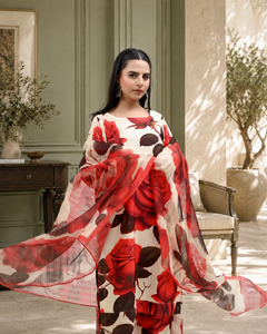 IAVD 07 Unstitched 3-Piece Raw Silk Suit