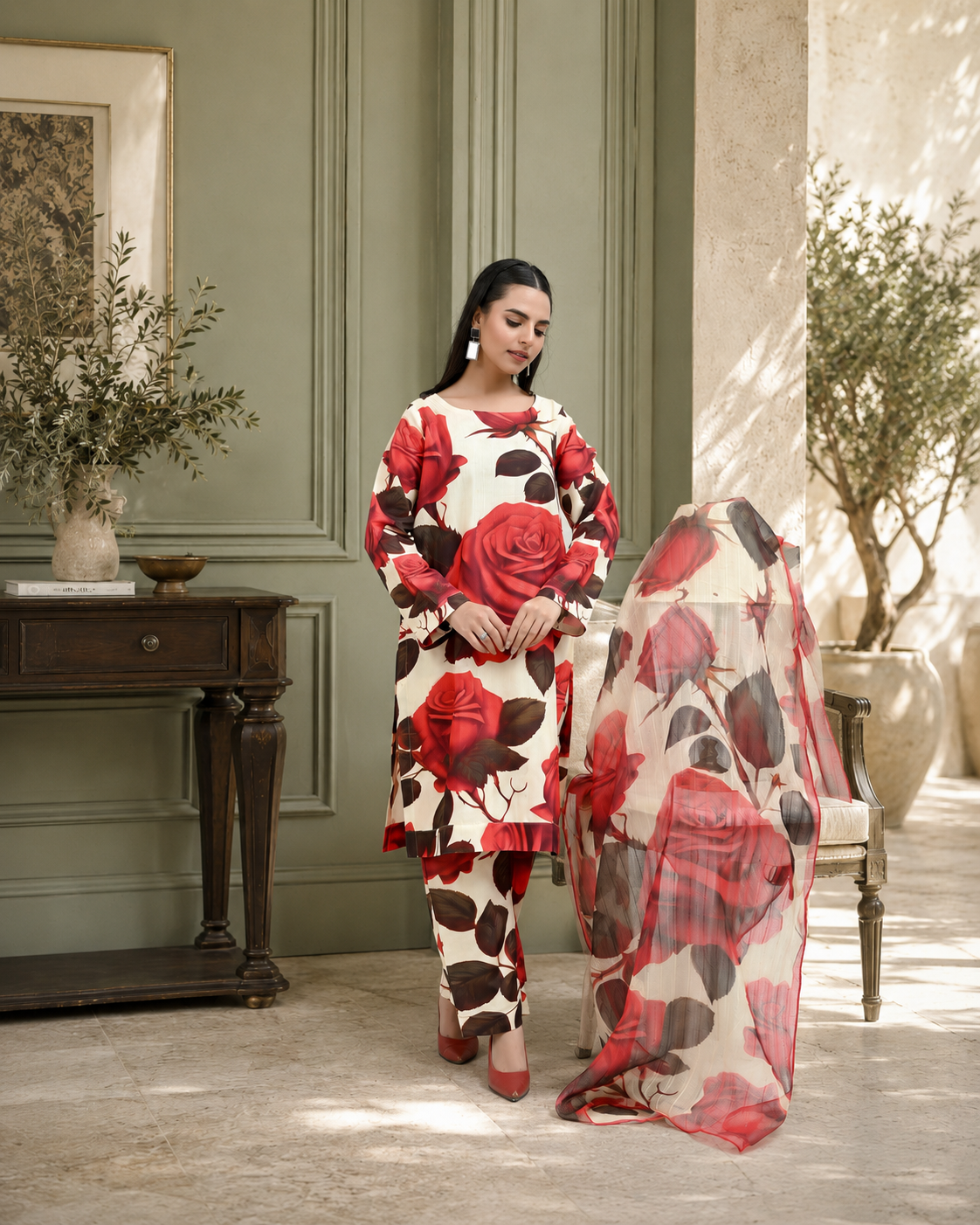 IAVD 07 Ready-to-Wear 3-Piece Raw Silk Suit