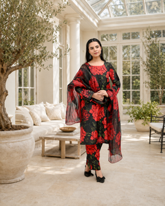 IAVD 06 Unstitched 3-Piece Raw Silk Suit