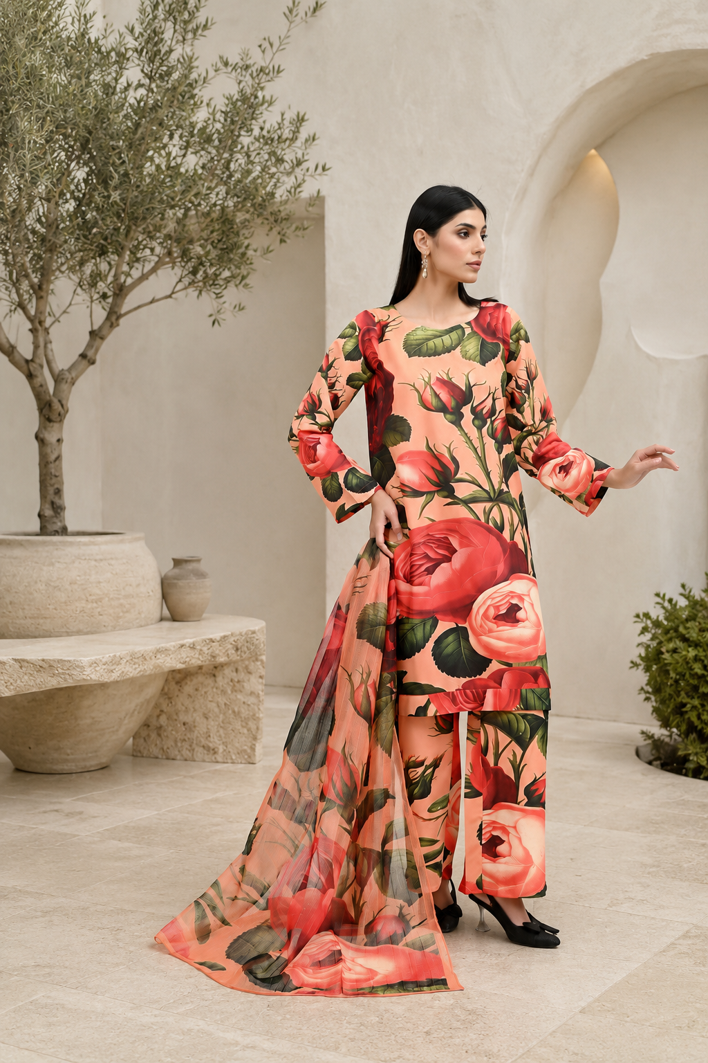 IAVD 05 Ready-to-Wear 3-Piece Raw Silk Suit