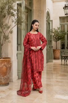 IAVD 04 Unstitched 3-Piece Raw Silk Suit