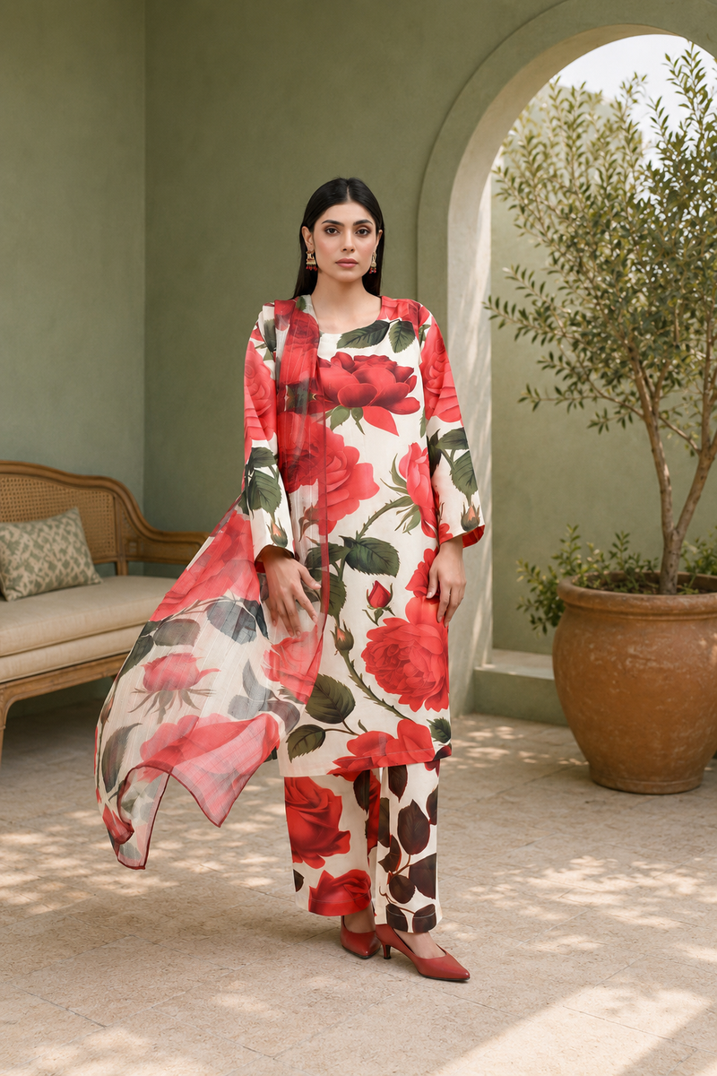 IAVD 03 Ready-to-Wear 3-Piece Raw Silk Suit