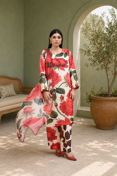 IAVD 03 Unstitched 3-Piece Raw Silk Suit