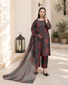 IAVD 02 Unstitched 3-Piece Raw Silk Suit