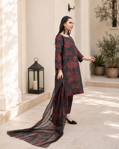 IAVD 02 Unstitched 3-Piece Raw Silk Suit