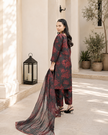 IAVD 02 Unstitched 3-Piece Raw Silk Suit