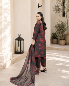 IAVD 02 Unstitched 3-Piece Raw Silk Suit