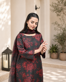 IAVD 02 Unstitched 3-Piece Raw Silk Suit