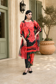 IAVD 01 Unstitched 3-Piece Raw Silk Suit
