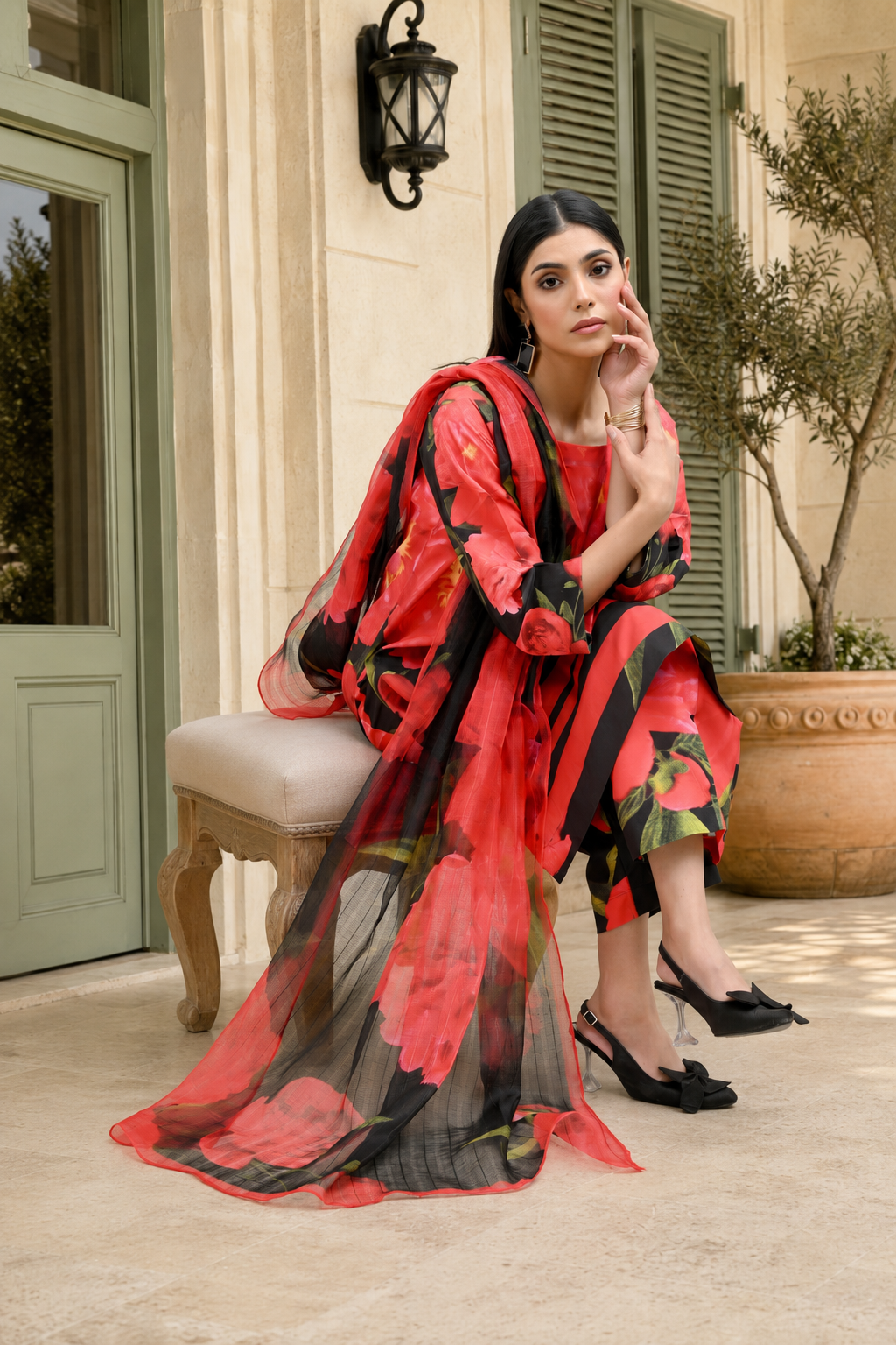 IAVD 01 Unstitched 3-Piece Raw Silk Suit