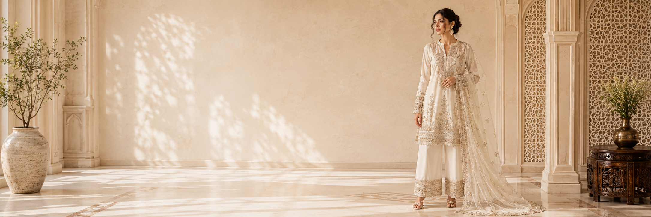 Woman wearing an elegant ZARFINA outfit