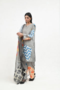 IARP 02 Printed Raw Silk 3-Piece Suit – product image 9