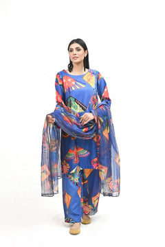 IARP 03 Printed Raw Silk 3-Piece Suit – product image 1