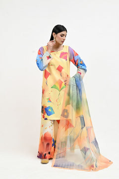 IARP 04 Printed Raw Silk 3-Piece Suit – product image 3
