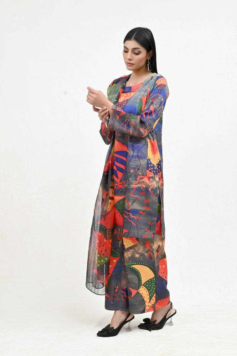 IARP 05 Printed Raw Silk 3-Piece Suit – product image 9