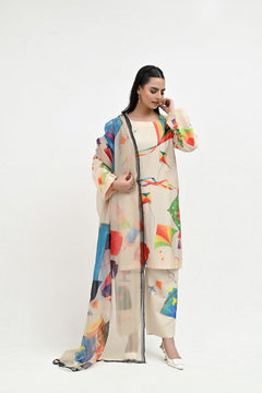 IARP 07 Printed Raw Silk 3-Piece Suit – product image 2