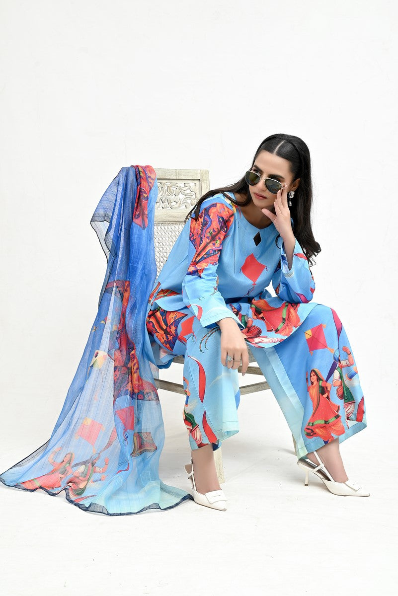 IARP 10 Printed Raw Silk 3-Piece Suit – product image 13