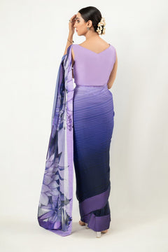 IASC 17 Digital Printed Chiffon Saree – product image 6
