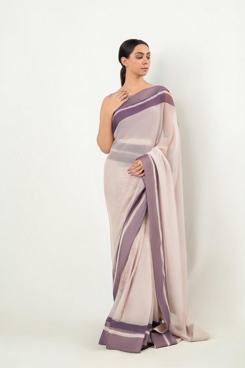IASC 19 Digital Printed Chiffon Saree – product image 5