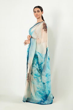 IASC 21 Digital Printed Chiffon Saree – product image 6