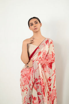 IASC 24 Formal Digital Printed Chiffon Saree – product image 7