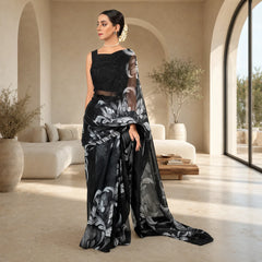 IASC 01 Digital Printed Chiffon Saree Set