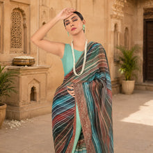 IASC 09 Digital Printed Chiffon Saree Set