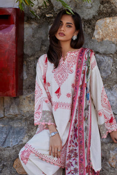Unstitched Embroidered 3 Piece Muzlin Suit — 1000000093629 photo 3