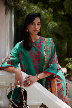 Unstitched Embroidered 3 Piece Muzlin Suit — 1000000093631 photo 9