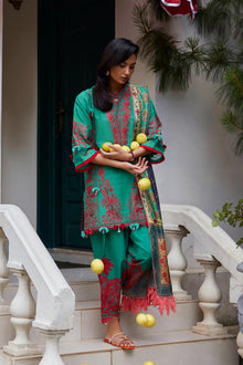 Unstitched Embroidered 3 Piece Muzlin Suit — 1000000093631 photo 10