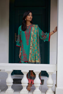 Unstitched Embroidered 3 Piece Muzlin Suit — 1000000093631 photo 11