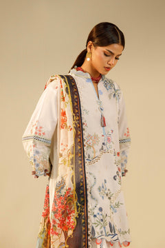Unstitched Embroidered 3 Piece Muzlin Suit — 1000000093633 photo 2