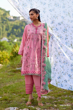 Unstitched Embroidered 3 Piece Muzlin Suit — 1000000093637 photo 1