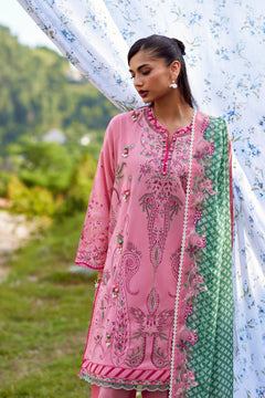 Unstitched Embroidered 3 Piece Muzlin Suit — 1000000093637 photo 3